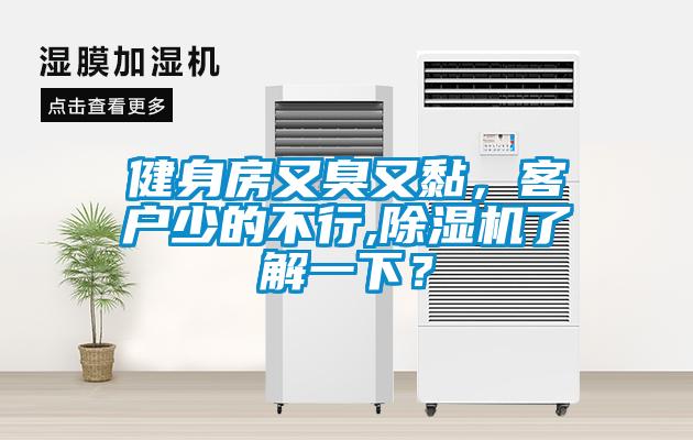 健身房又臭又黏，客戶少的不行,除濕機了解一下？
