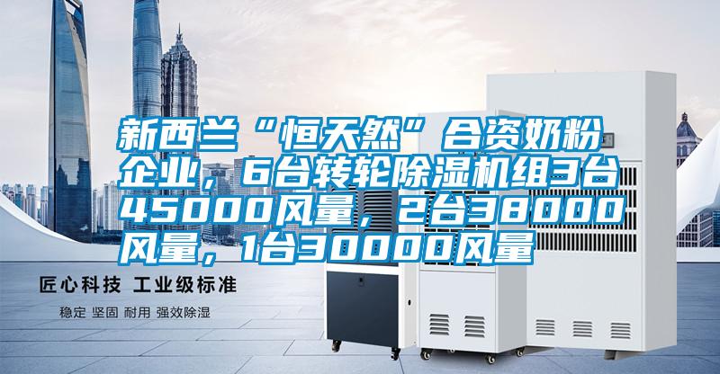 新西蘭“恒天然”合資奶粉企業(yè)，6臺(tái)轉(zhuǎn)輪除濕機(jī)組3臺(tái)45000風(fēng)量，2臺(tái)38000風(fēng)量，1臺(tái)30000風(fēng)量