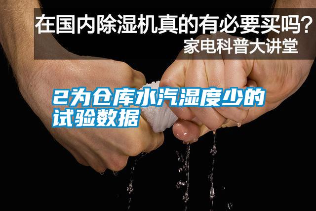 2為倉庫水汽濕度少的試驗(yàn)數(shù)據(jù)
