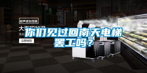 你們見過回南天電梯罷工嗎？