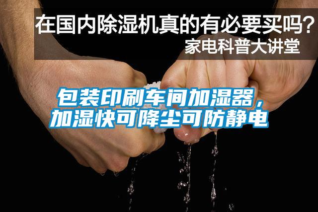 包裝印刷車間加濕器，加濕快可降塵可防靜電