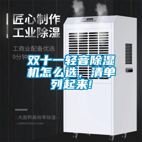 雙十一輕音除濕機怎么選，清單列起來!