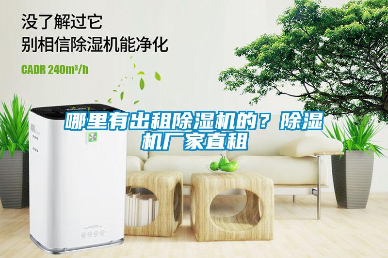 哪里有出租除濕機(jī)的？除濕機(jī)廠家直租