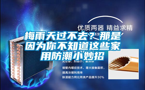 梅雨天過不去？那是因為你不知道這些家用防潮小妙招