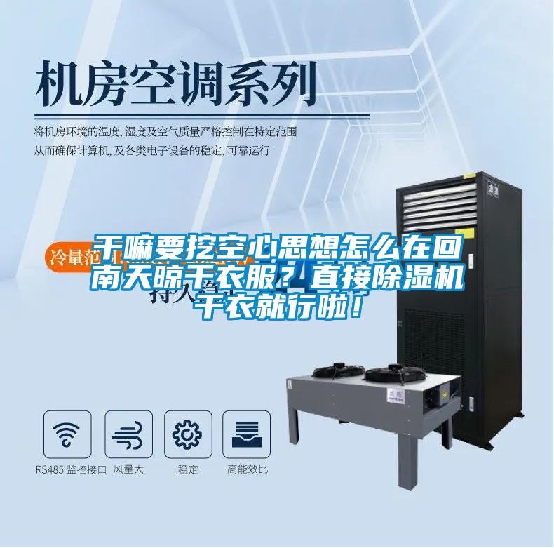 干嘛要挖空心思想怎么在回南天晾干衣服？直接除濕機(jī)干衣就行啦！