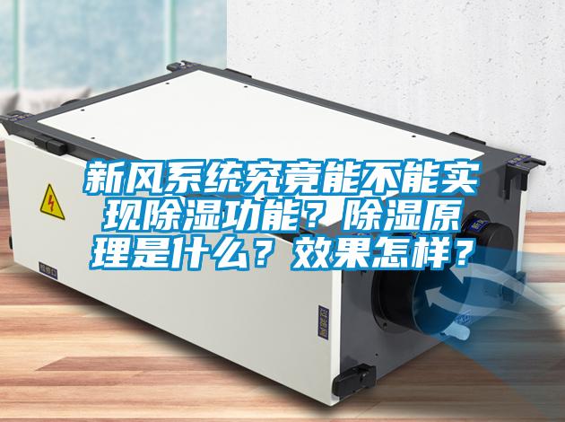 新風(fēng)系統(tǒng)究竟能不能實(shí)現(xiàn)除濕功能？除濕原理是什么？效果怎樣？