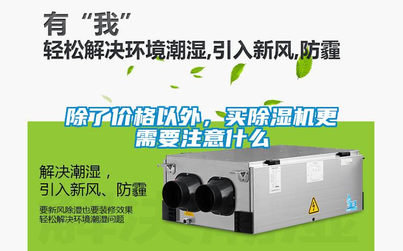 除了價格以外，買除濕機更需要注意什么