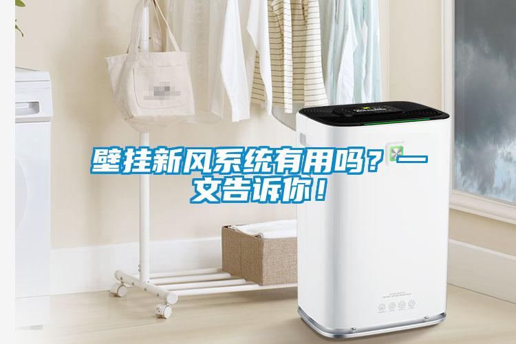 壁掛新風(fēng)系統(tǒng)有用嗎？一文告訴你！