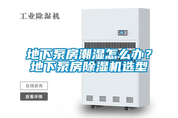 地下泵房潮濕怎么辦？地下泵房除濕機選型