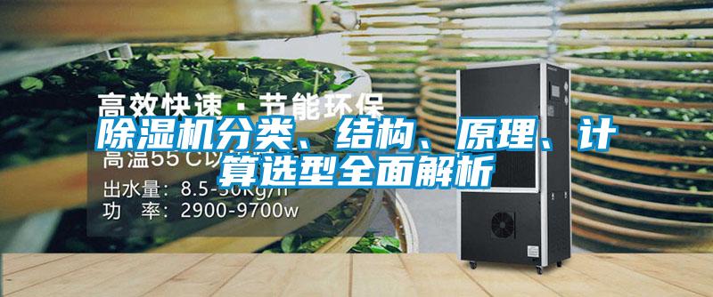 除濕機(jī)分類、結(jié)構(gòu)、原理、計(jì)算選型全面解析