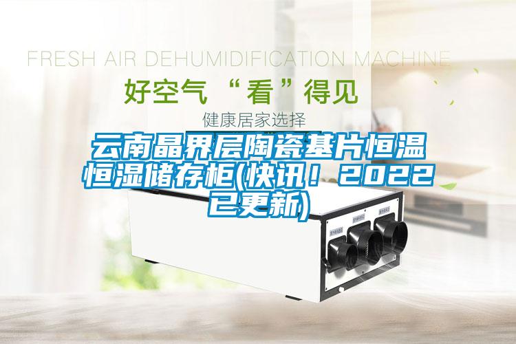 云南晶界層陶瓷基片恒溫恒濕儲存柜(快訊！2022已更新)