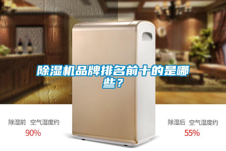 除濕機品牌排名前十的是哪些？