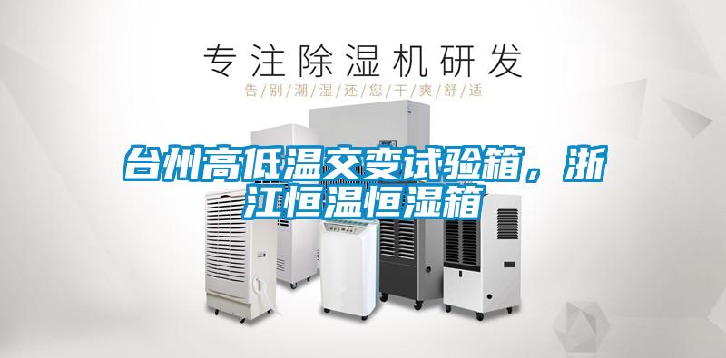 臺(tái)州高低溫交變?cè)囼?yàn)箱，浙江恒溫恒濕箱