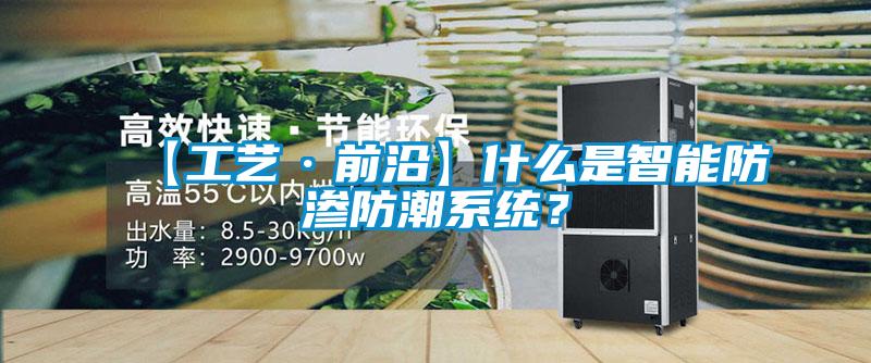 【工藝·前沿】什么是智能防滲防潮系統(tǒng)？