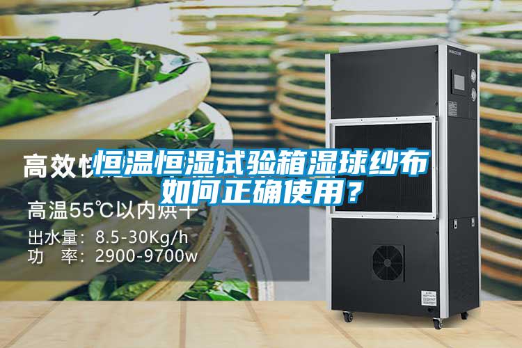 恒溫恒濕試驗(yàn)箱濕球紗布如何正確使用？