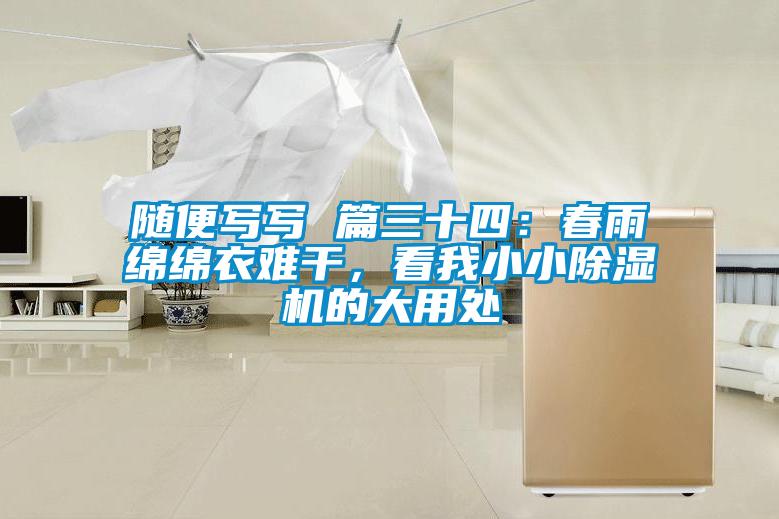隨便寫寫 篇三十四：春雨綿綿衣難干，看我小小除濕機(jī)的大用處
