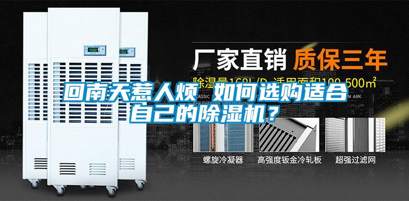回南天惹人煩 如何選購(gòu)適合自己的除濕機(jī)？