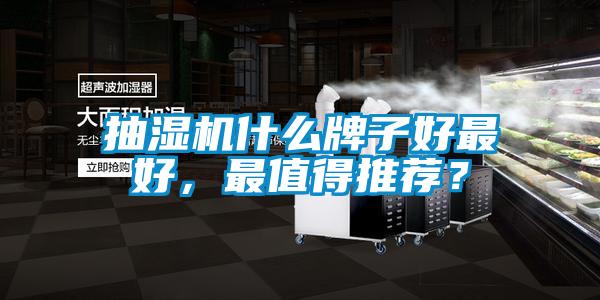 抽濕機(jī)什么牌子好最好，最值得推薦？