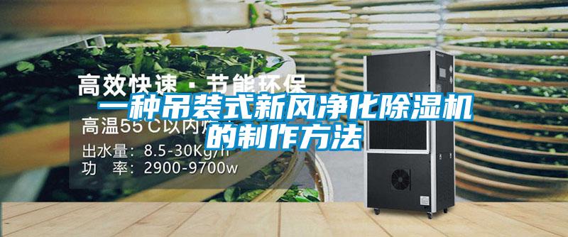 一種吊裝式新風(fēng)凈化除濕機的制作方法