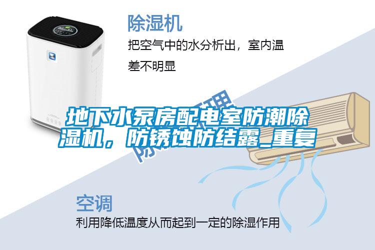 地下水泵房配電室防潮除濕機(jī)，防銹蝕防結(jié)露_重復(fù)