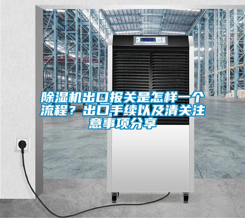 除濕機(jī)出口報(bào)關(guān)是怎樣一個(gè)流程？出口手續(xù)以及清關(guān)注意事項(xiàng)分享