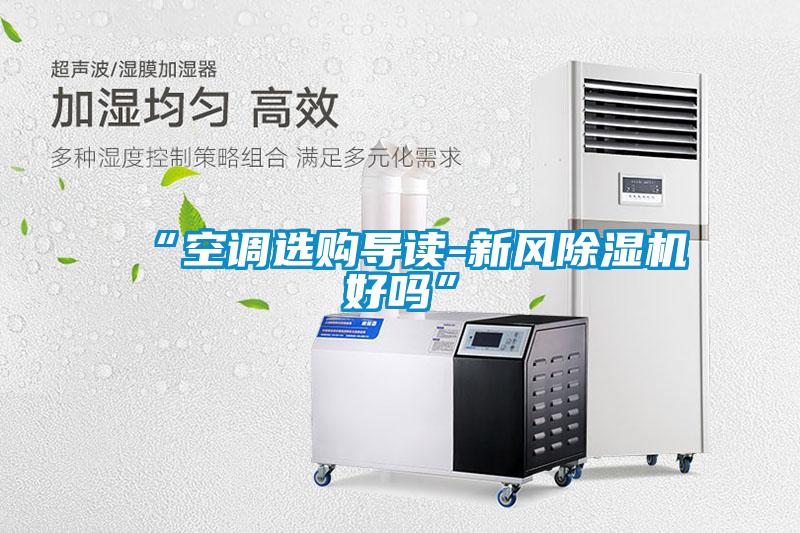 “空調(diào)選購導(dǎo)讀-新風(fēng)除濕機(jī)好嗎”