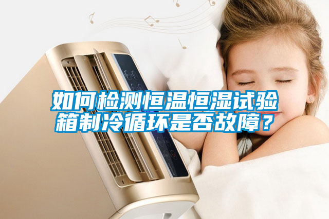 如何檢測(cè)恒溫恒濕試驗(yàn)箱制冷循環(huán)是否故障？