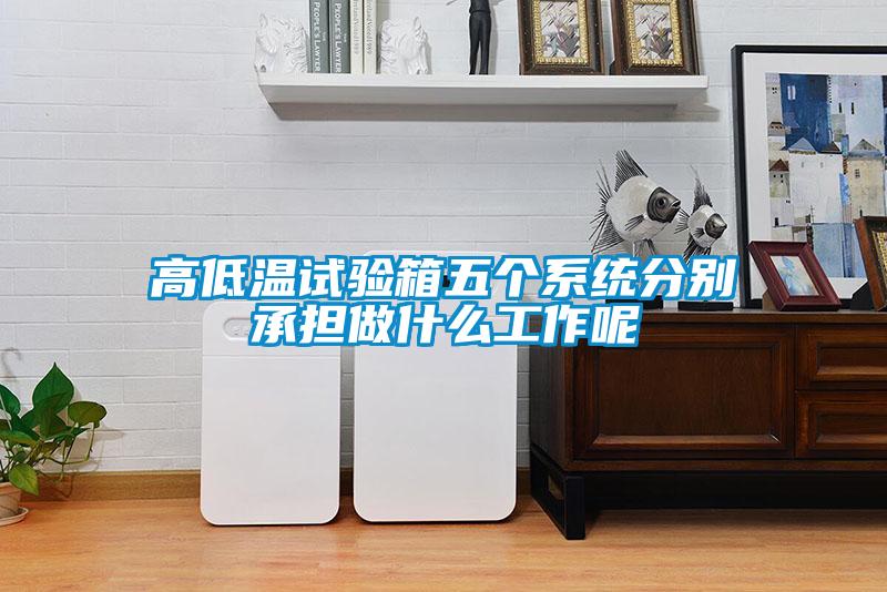 高低溫試驗(yàn)箱五個系統(tǒng)分別承擔(dān)做什么工作呢