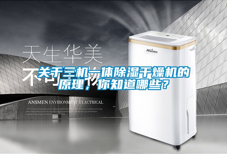 關(guān)于三機一體除濕干燥機的原理，你知道哪些？