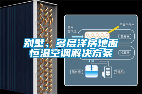 別墅、多層洋房地面恒溫空調(diào)解決方案