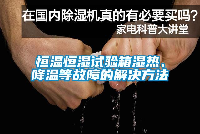 恒溫恒濕試驗(yàn)箱濕熱、降溫等故障的解決方法