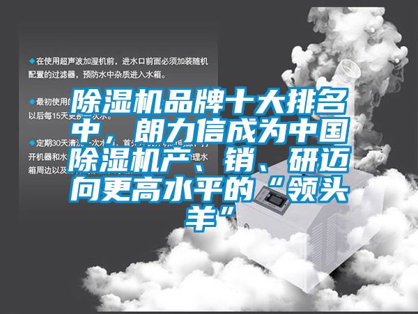 除濕機品牌十大排名中，朗力信成為中國除濕機產(chǎn)、銷、研邁向更高水平的“領(lǐng)頭羊”