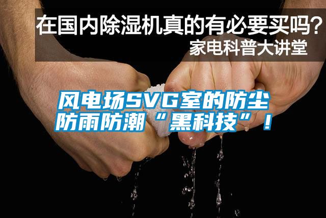 風(fēng)電場(chǎng)SVG室的防塵防雨防潮“黑科技”！