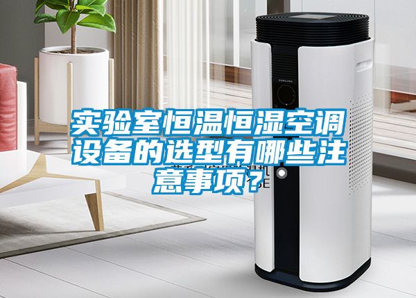 實驗室恒溫恒濕空調(diào)設(shè)備的選型有哪些注意事項？
