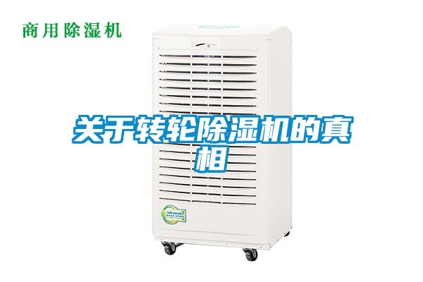 關于轉(zhuǎn)輪除濕機的真相